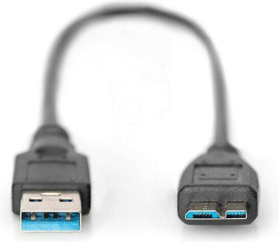 Digitus USB-A male σε micro USB male 1τμχ (AK-300117-003-S) - Image 3