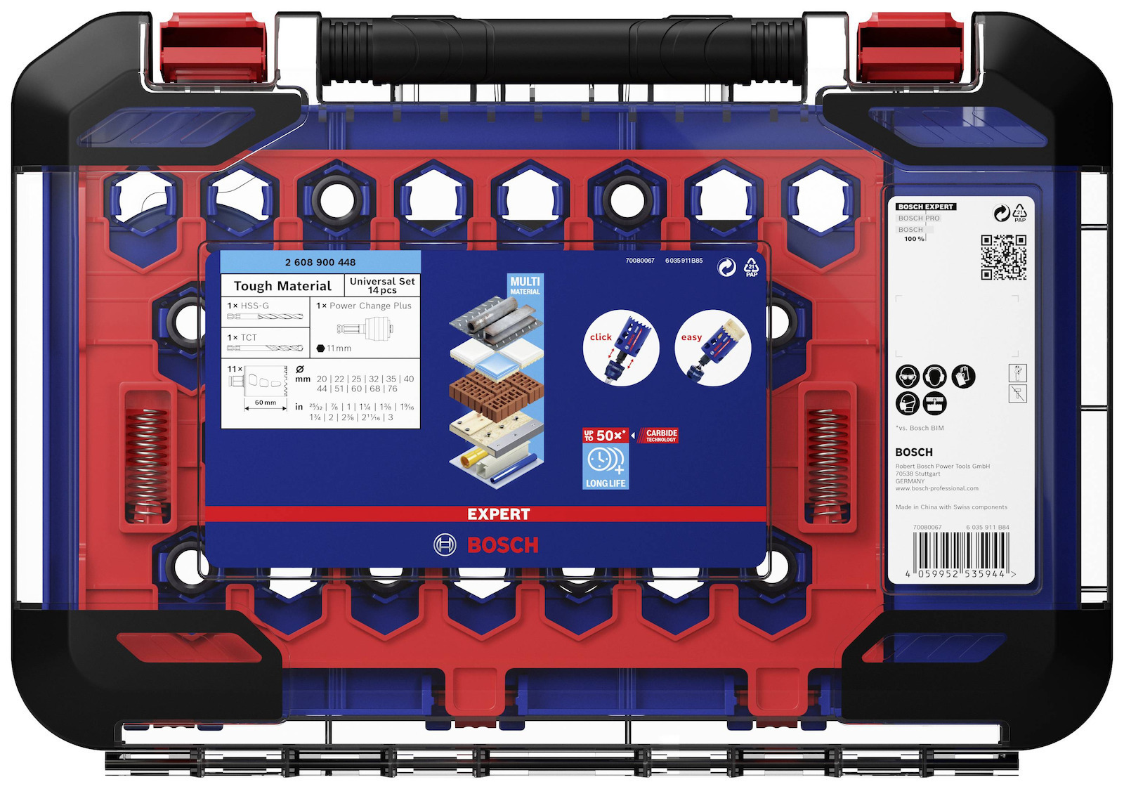 Bosch Σετ Ποτηροπρίονα Expert Tough Material με Διάμετρο από 1mm έως 76mm για Ξύλο και Μέταλλο - Image 2