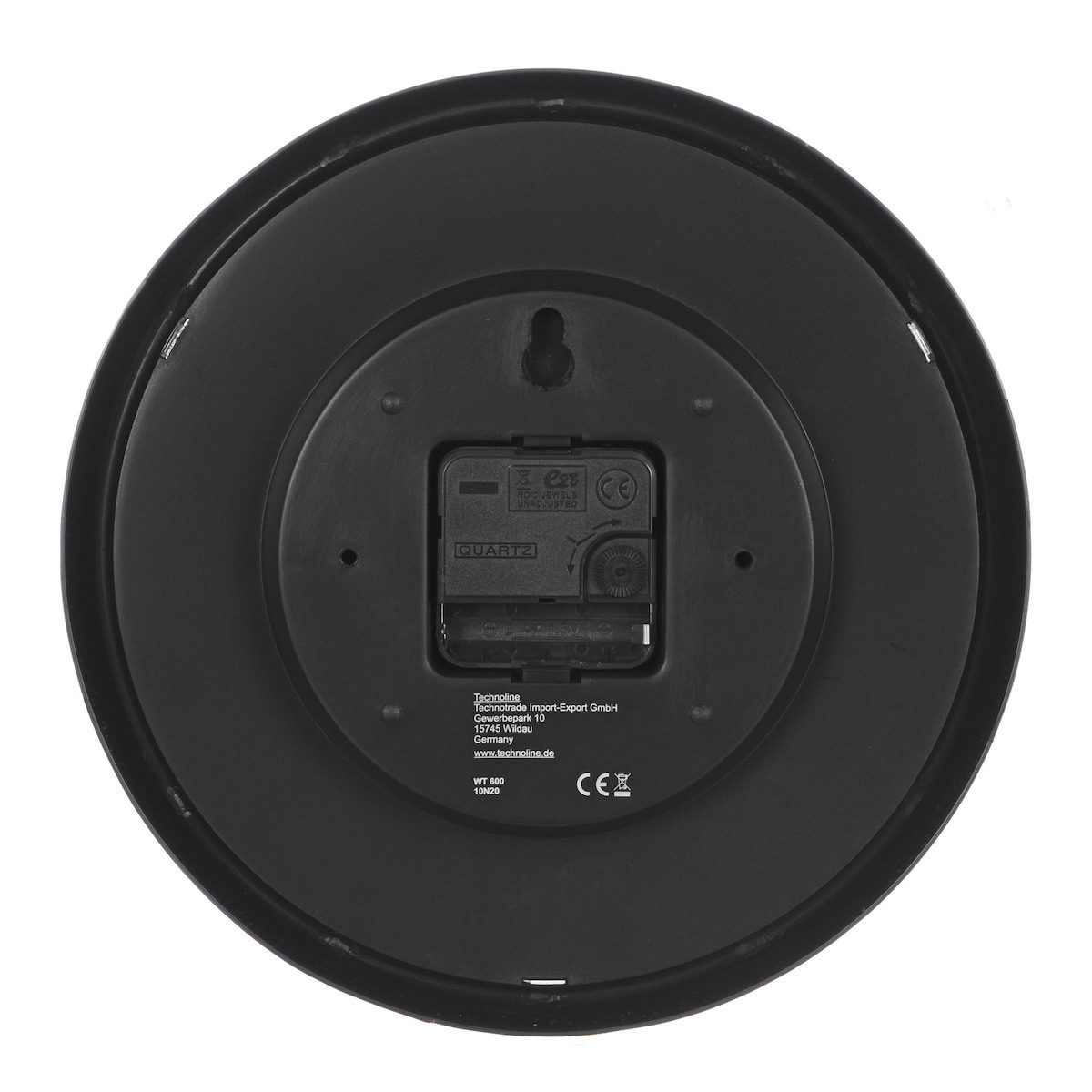Technoline WT 600 BL Ρολόι Τοίχου Κεραμικό Μαύρο Ø25cm - Image 3