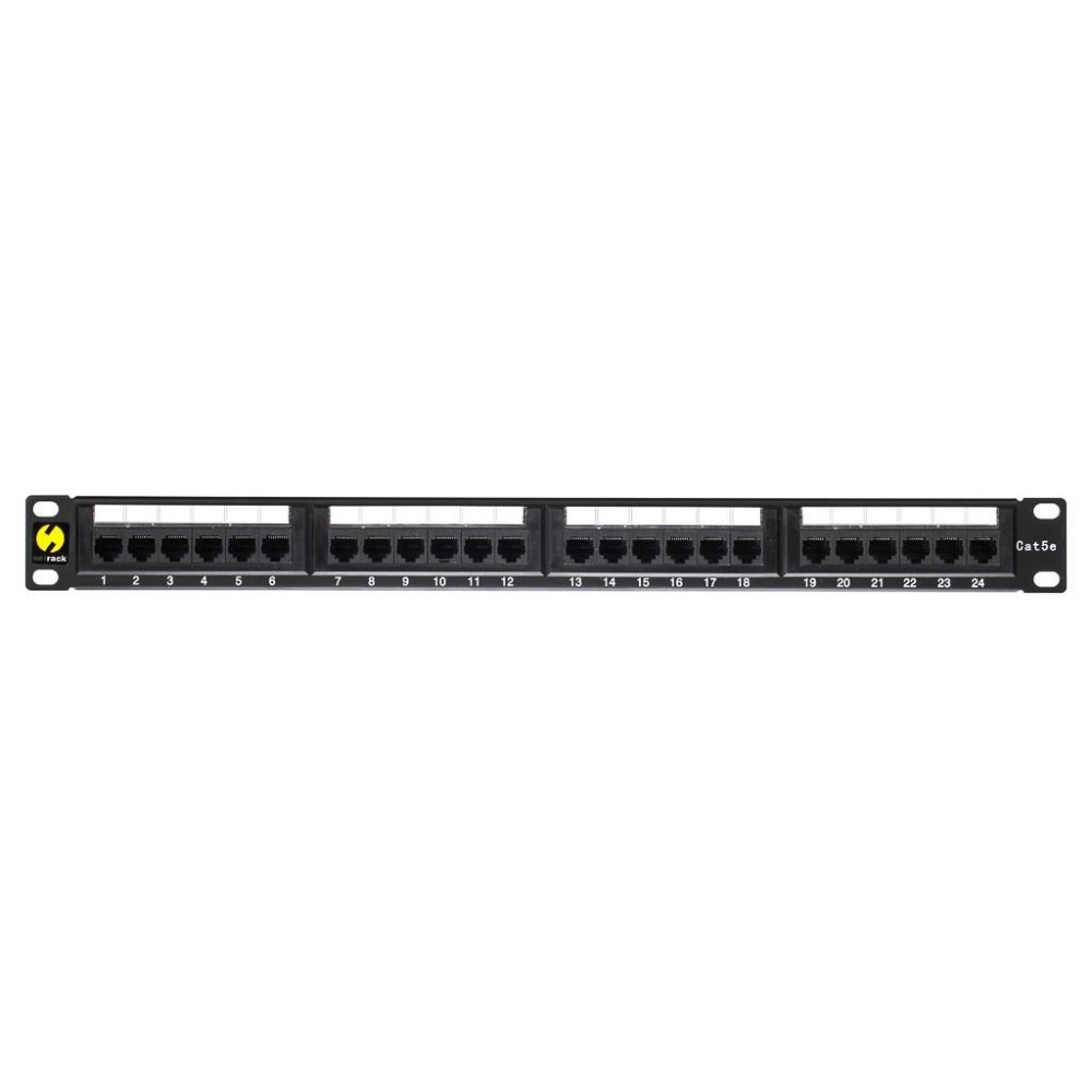 Netrack Patch Panel για Rack 1U cat5e Μαύρο - Image 2