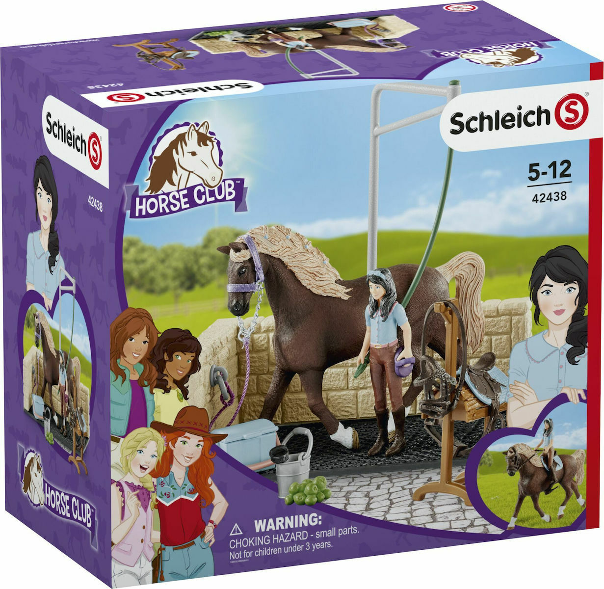 Schleich-S Παιχνίδι Μινιατούρα Σετ Washing Area Horse Club Emily για 5-12 Ετών - Image 3