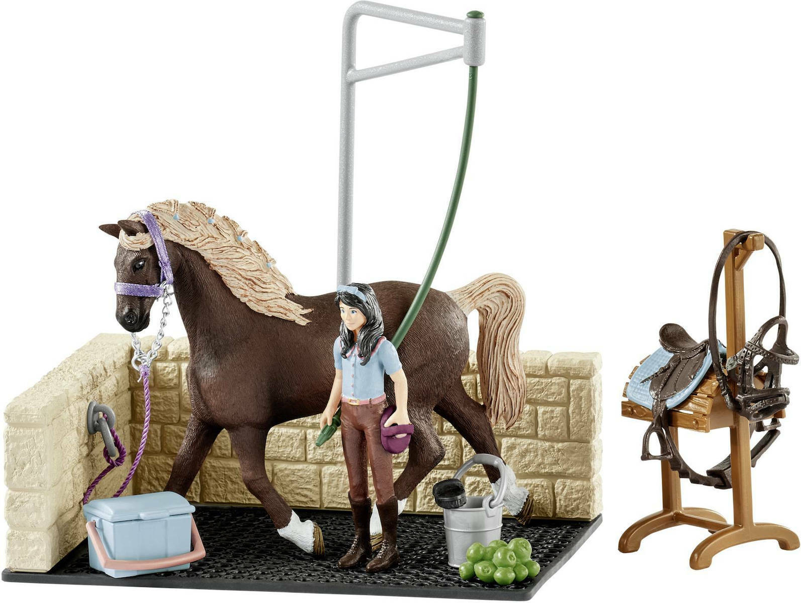 Schleich-S Παιχνίδι Μινιατούρα Σετ Washing Area Horse Club Emily για 5-12 Ετών - Image 2