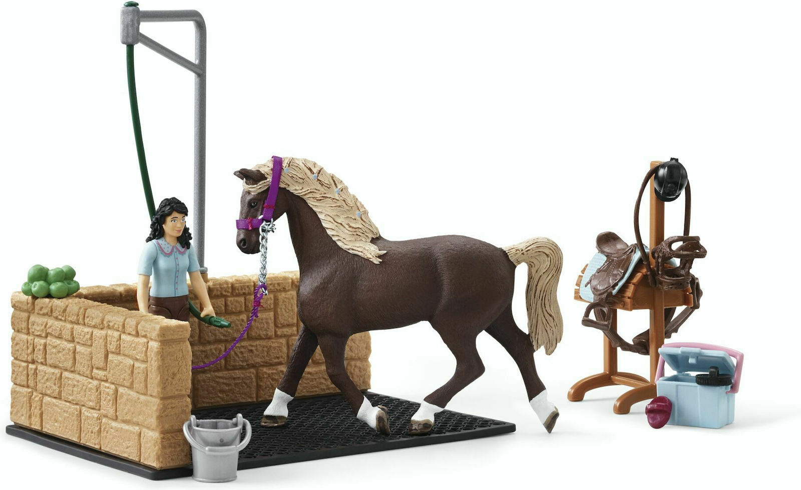Schleich-S Παιχνίδι Μινιατούρα Σετ Washing Area Horse Club Emily για 5-12 Ετών - Image 4