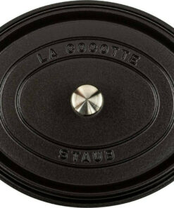 Alternative view of Staub Oval Cocotte Βαθιά Κατσαρόλα από Μαντέμι 4.2lt / 29cm Black