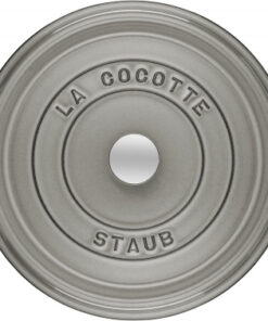 Alternative view of Staub Round Cocotte Βαθιά Κατσαρόλα από Μαντέμι 20cm Graphite Grey
