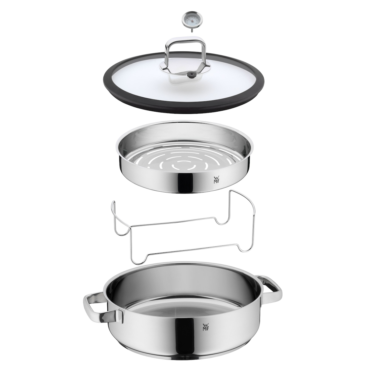 WMF Vitalis Ανοξείδωτη Ρηχή Κατσαρόλα 5lt / 28cm - Image 2