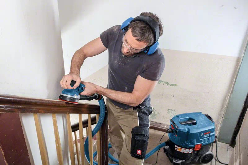 Bosch GET 55-125 Professional Έκκεντρο Τριβείο 125mm Ρεύματος 550W με Ρύθμιση Ταχύτητας και με Σύστημα Αναρρόφησης - Image 3