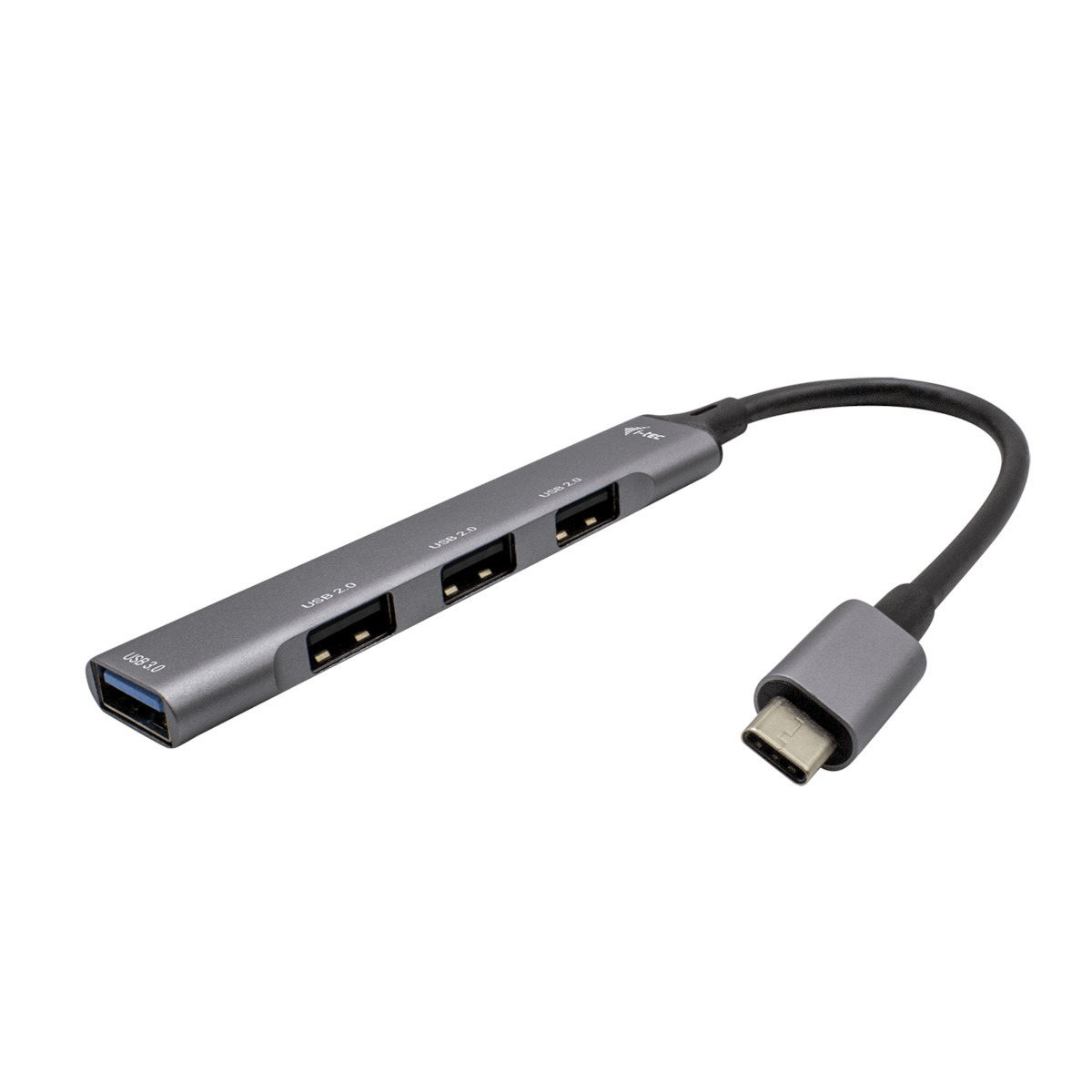 i-tec USB-C Metal HUB USB 3.0 Hub 4 Θυρών με σύνδεση USB-C Γκρι