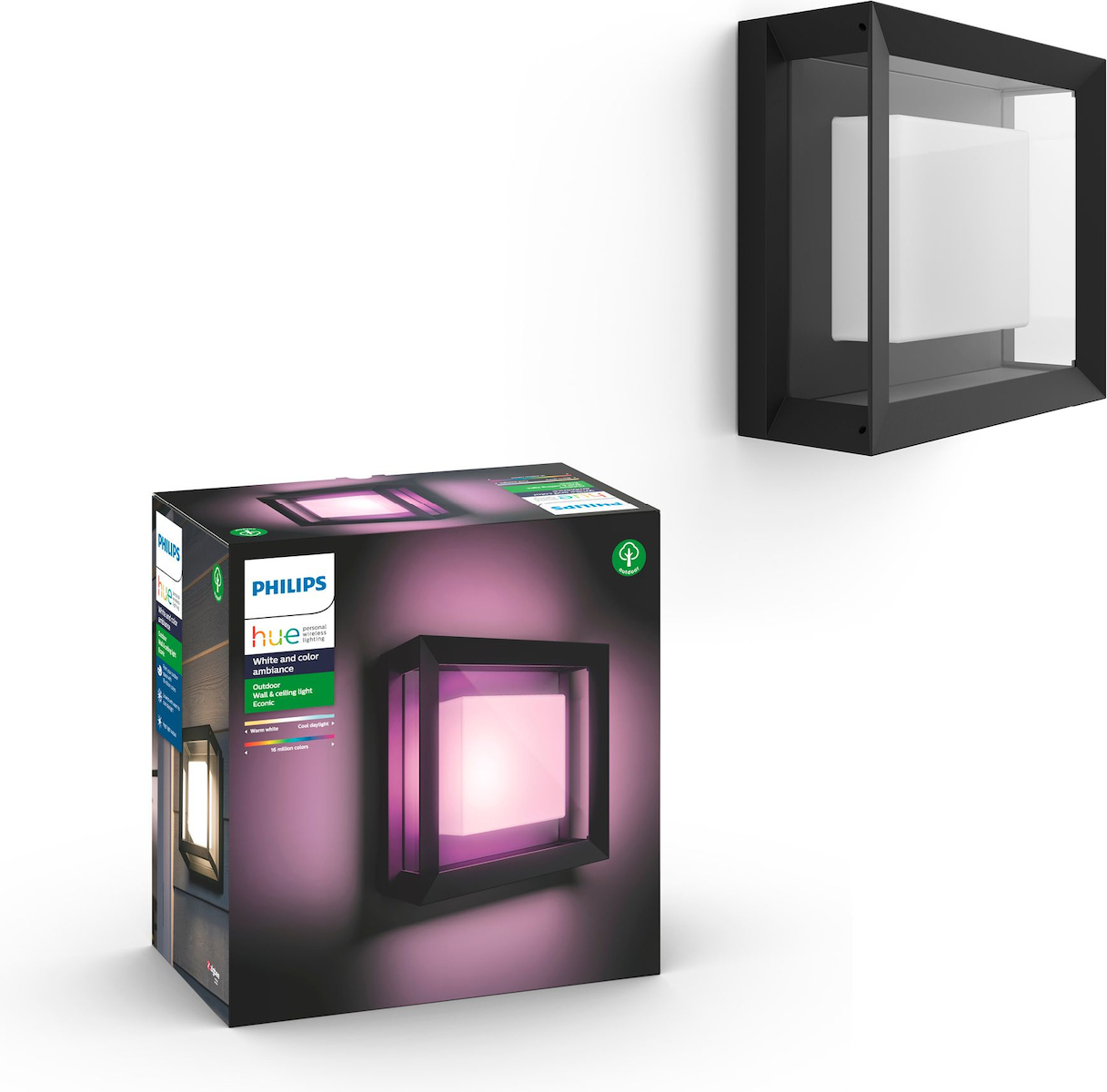 Philips Econic Επιτοίχια Εξωτερική Πλαφονιέρα LED 15W 6500K - Image 7
