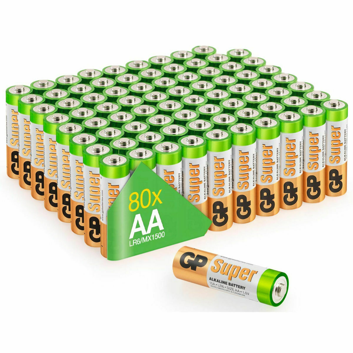 GP Batteries Super AA 1.5V 80τμχ 03015AS80
