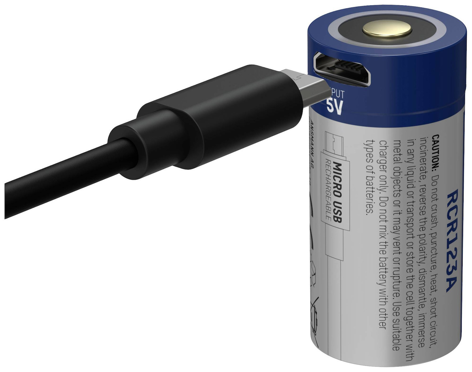 Ansmann Akku Επαναφορτιζόμενη Μπαταρία 16340 Li-ion 850mAh 3.6V 1τμχ - Image 2