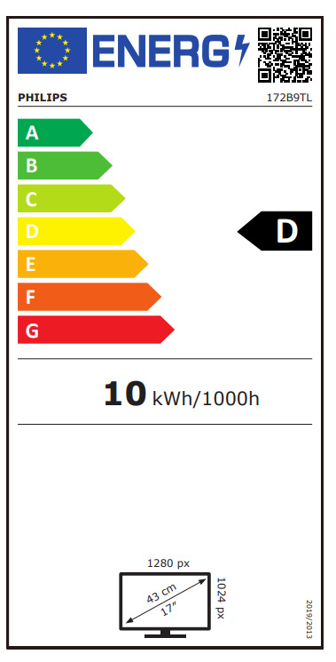 Philips 172B9TL 17" TN Touch 1280x1024 - Image 5
