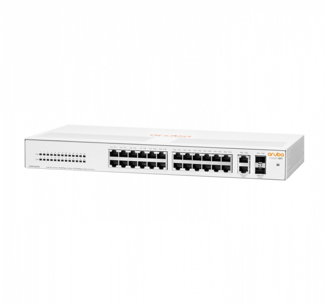 Aruba Instant On 1430 Unmanaged L2 Switch με 24 Θύρες Gigabit (1Gbps) Ethernet και 2 SFP Θύρες - Image 2