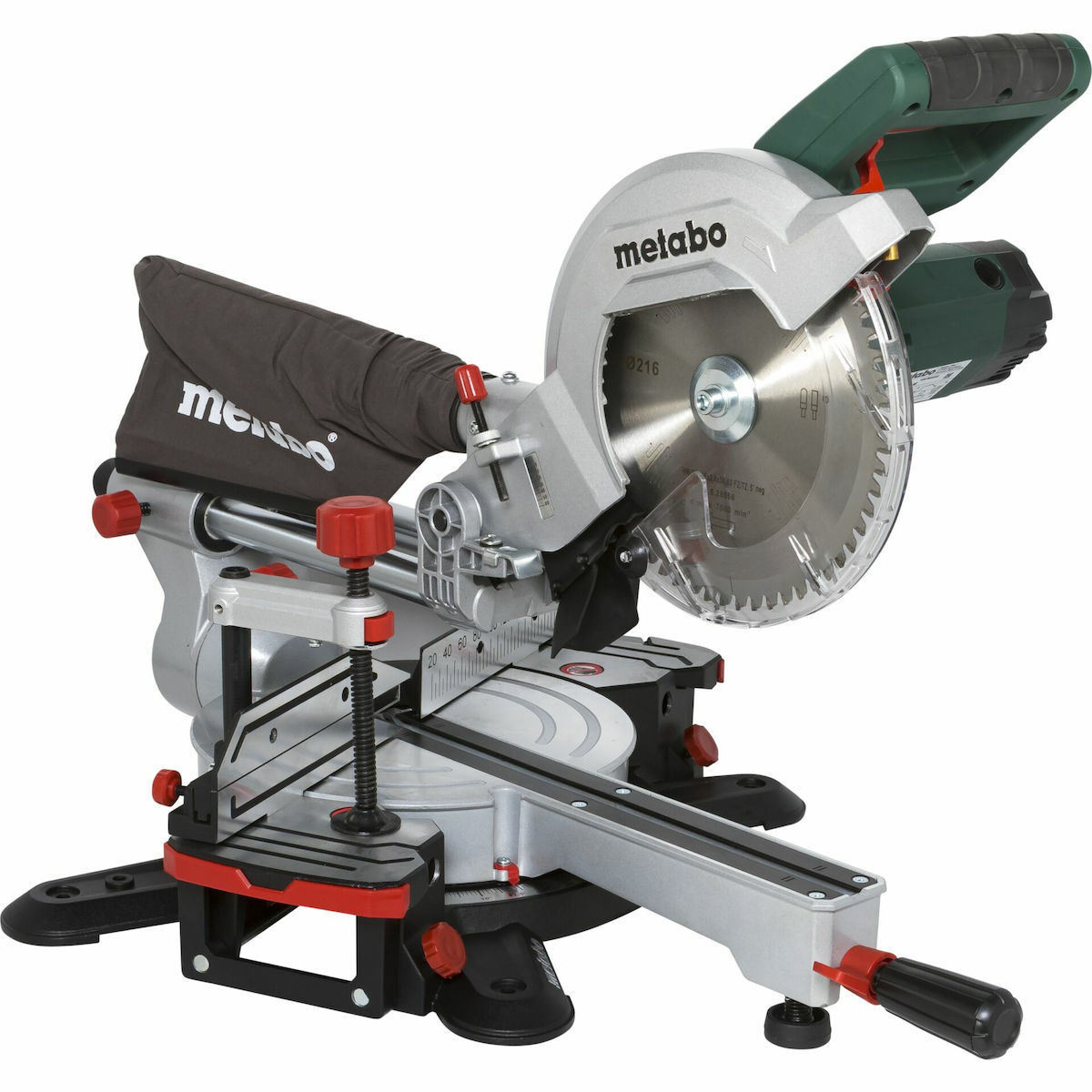 Metabo KGSV 216M Φαλτσοπρίονο Ρεύματος Συρόμενο με Ισχύ 1350W, Οδηγό Laser, Δίσκο Κοπής Διαμέτρου 216mm & Ταχύτητα Κοπής 5500rpm - Image 3