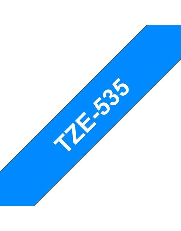 Brother TZe-535 Ταινία Ετικετογράφου 8m x 12mm σε Μπλε Χρώμα - Image 2
