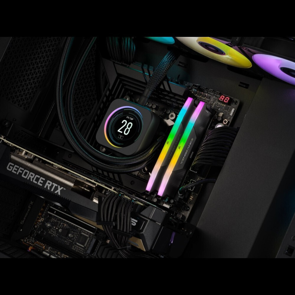 Corsair Vengeance RGB DDR5 32GB RAM με 2x16GB Modules και Ταχύτητα 5200 για Desktop CMH32GX5M2B5200C40 - Image 5