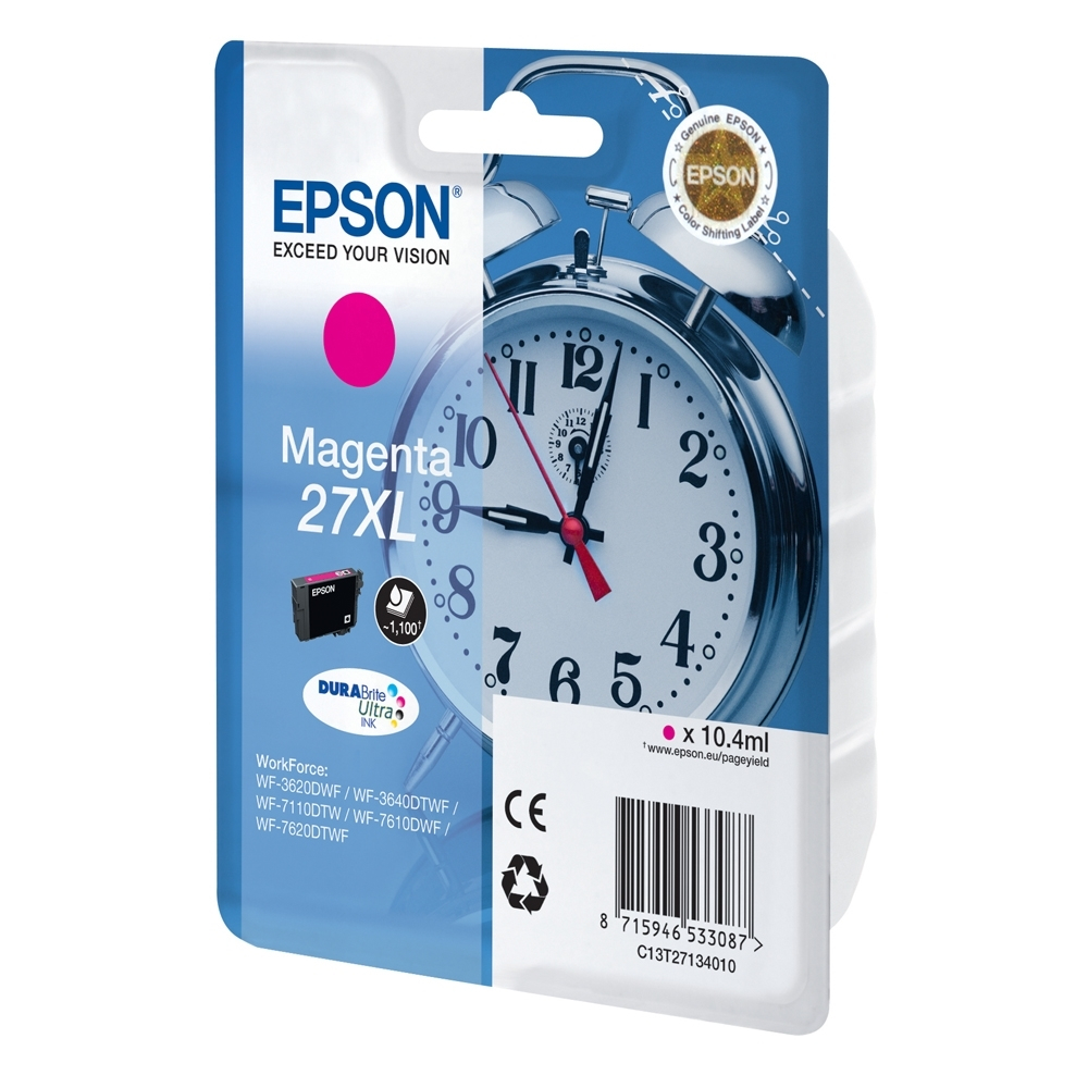 Epson 27XL Γνήσιο Μελάνι Εκτυπωτή InkJet Ματζέντα (C13T27134010 C13T27134012) - Image 2