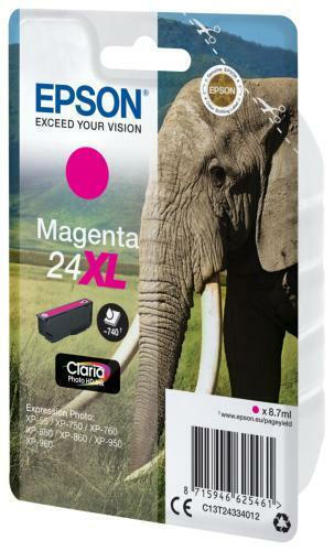 Epson 24XL Γνήσιο Μελάνι Εκτυπωτή InkJet Ματζέντα (C13T24334010 C13T24334012) - Image 2