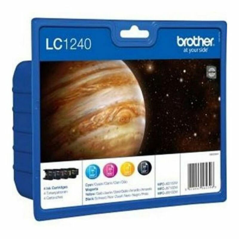 Brother LC1240 Γνήσιο Πακέτο 4 Μελανιών Εκτυπωτή InkJet Κίτρινο / Κυανό / Ματζέντα / Μαύρο (LC-1240VALBPDR) - Image 3