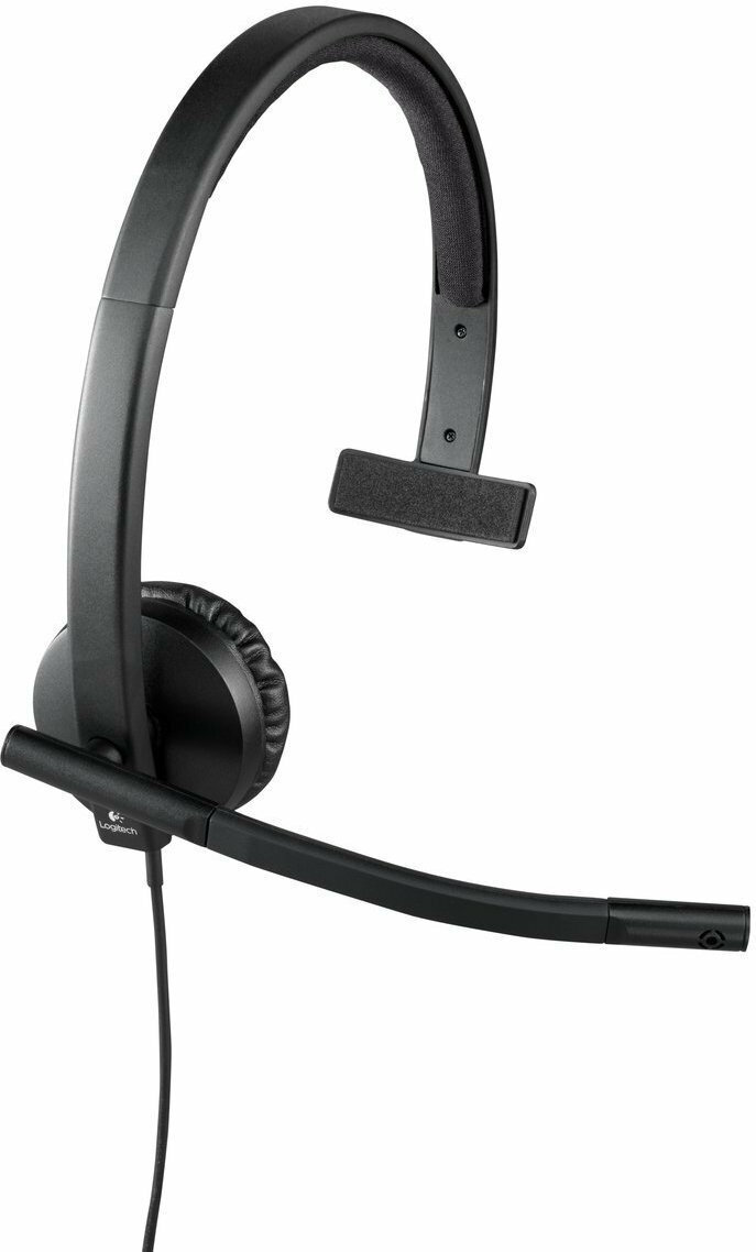 Logitech H570e Mono On Ear Multimedia Ακουστικά με μικροφωνο και σύνδεση USB