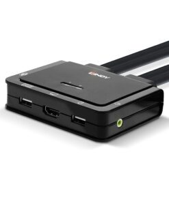 Lindy 2 Port HDMI 2.0 18G USB 2.0 Audio