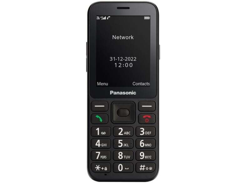 Panasonic KX-TU250 Single SIM Κινητό με Μεγάλα Κουμπιά Μαύρο