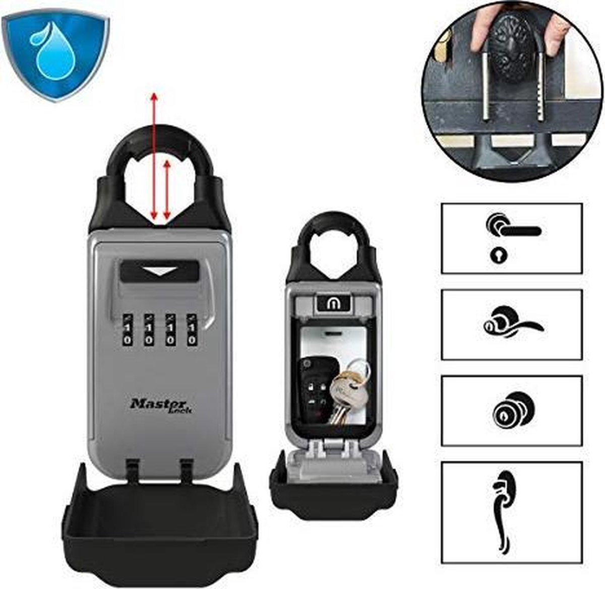 Master Lock Κλειδοθήκη Τοίχου Μεταλλική με Συνδυασμό 17.5x7.2x4.2cm - Image 2