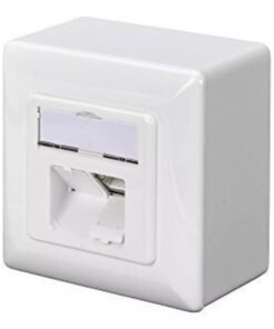 Digitus Εξωτερική Μονή Πρίζα Δικτύου RJ45 Τύπου Cat6 σε Λευκό Χρώμα DN-9006/B5-N