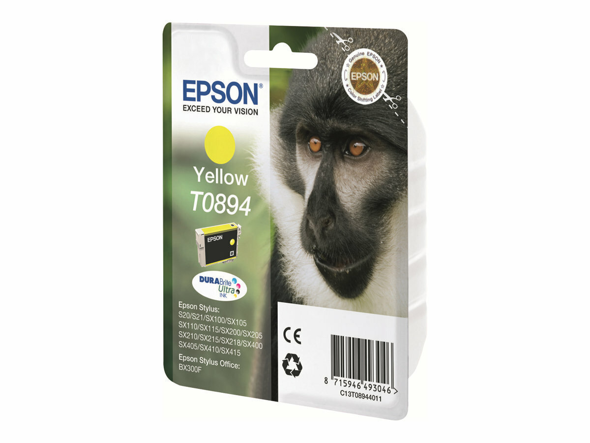 Epson T0894 Γνήσιο Μελάνι Εκτυπωτή InkJet Κίτρινο (C13T08944020 C13T08944011) - Image 3