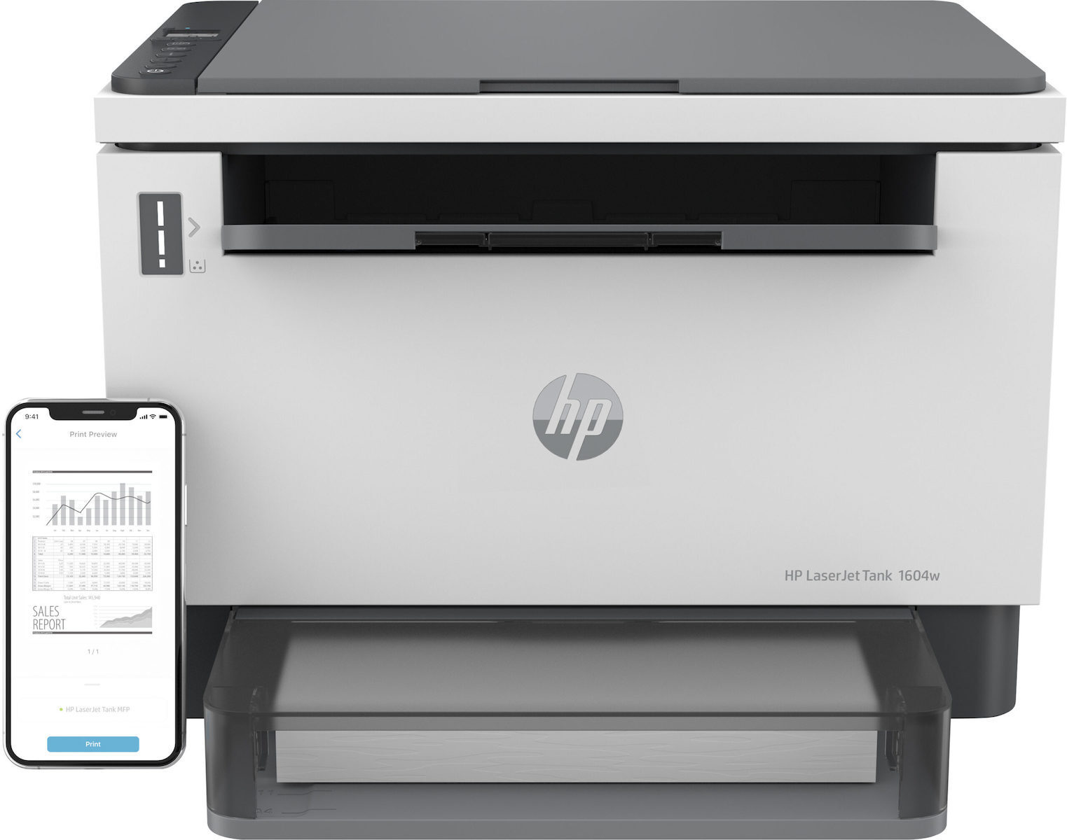 HP LaserJet Tank MFP 1604w Ασπρόμαυρο Πολυμηχάνημα - Image 3