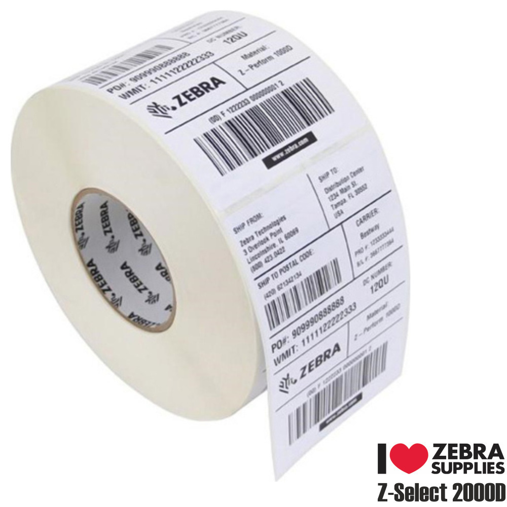 Zebra Z-Select 2000D 1790 Αυτοκόλλητες Ετικέτες σε Ρολό για Εκτυπωτή Ετικετών 102x38mm - Image 2