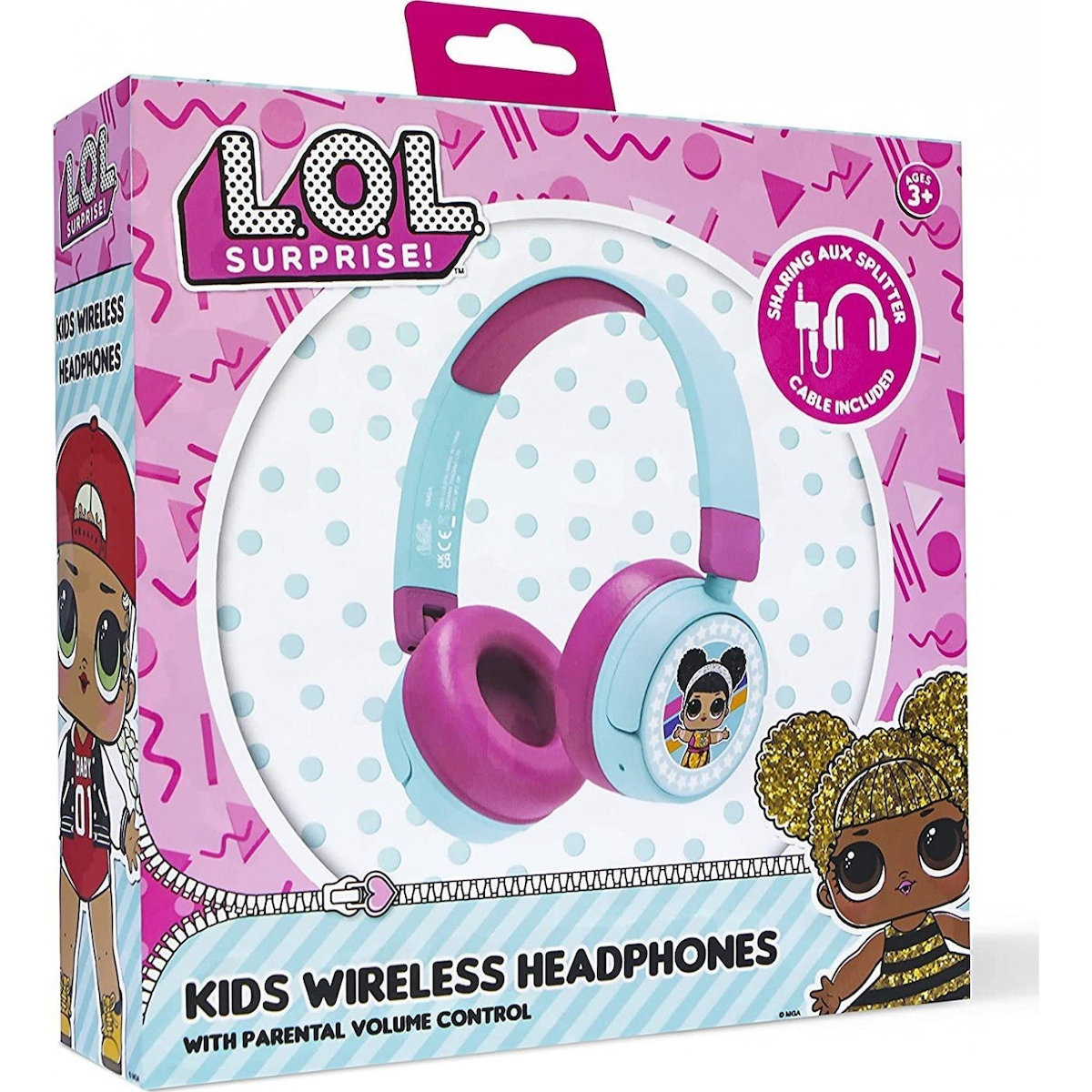 OTL LOL Suprise Bluetooth / 3.5mm με 24 ώρες Λειτουργίας Γαλάζια - Image 2