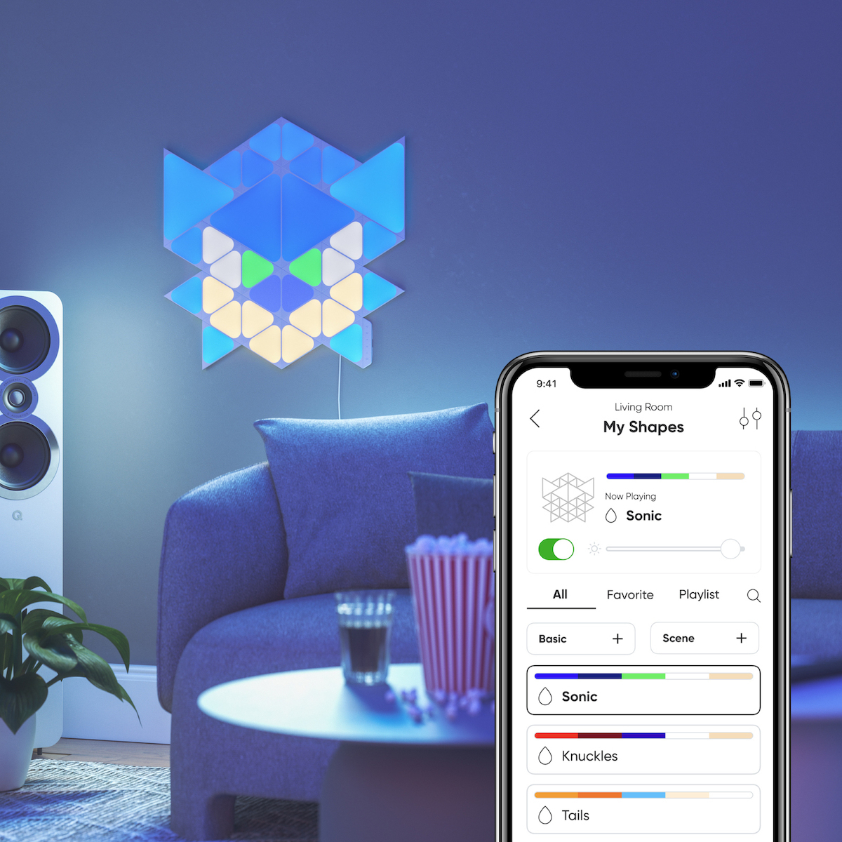 Nanoleaf Διακοσμητικό Φωτιστικό Hexagon Πολύχρωμο - Image 3