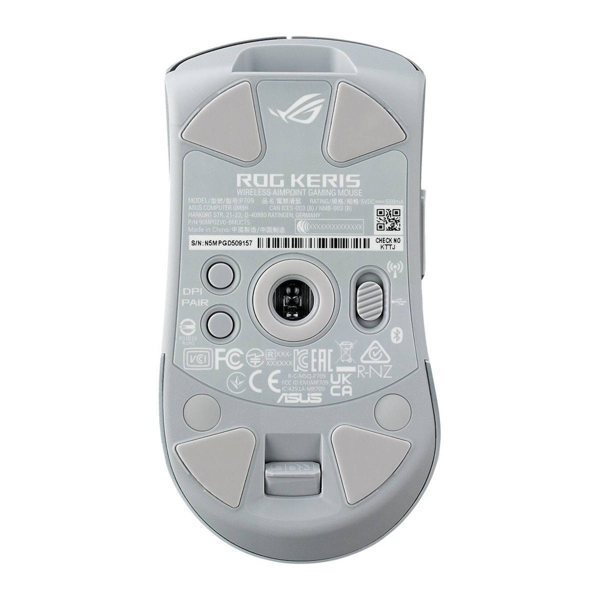 Asus ROG Keris Aimpoint Ασύρματο RGB Gaming Ποντίκι 36000 DPI Λευκό - Image 2