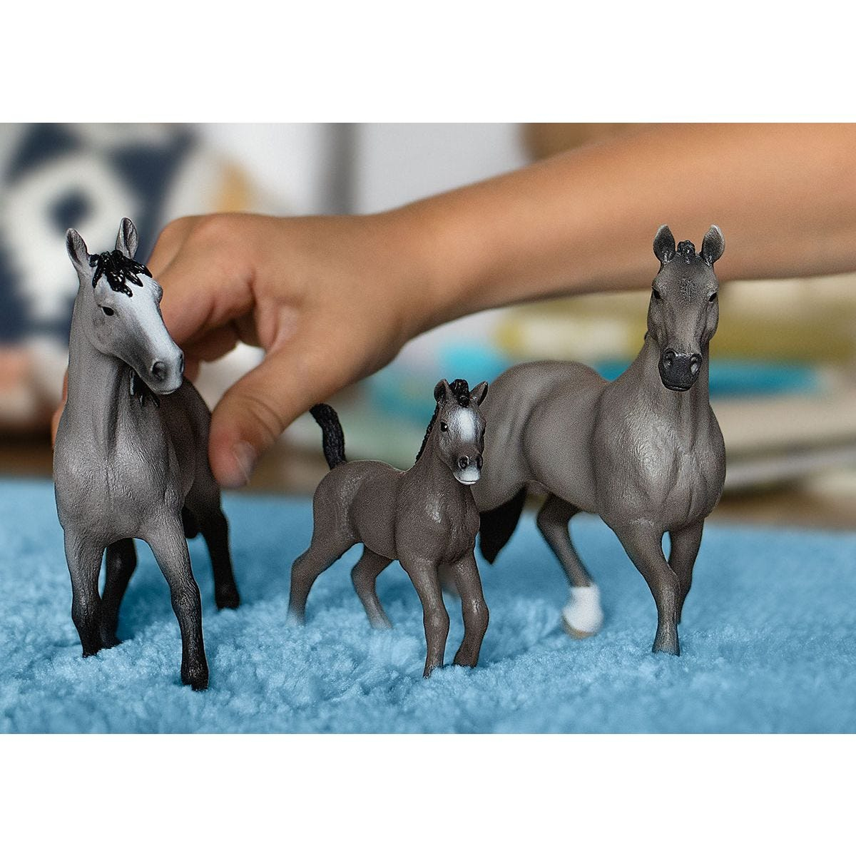 Schleich-S Παιχνίδι Μινιατούρα Selle Français Stallion για 5-12 Ετών 15εκ. - Image 2