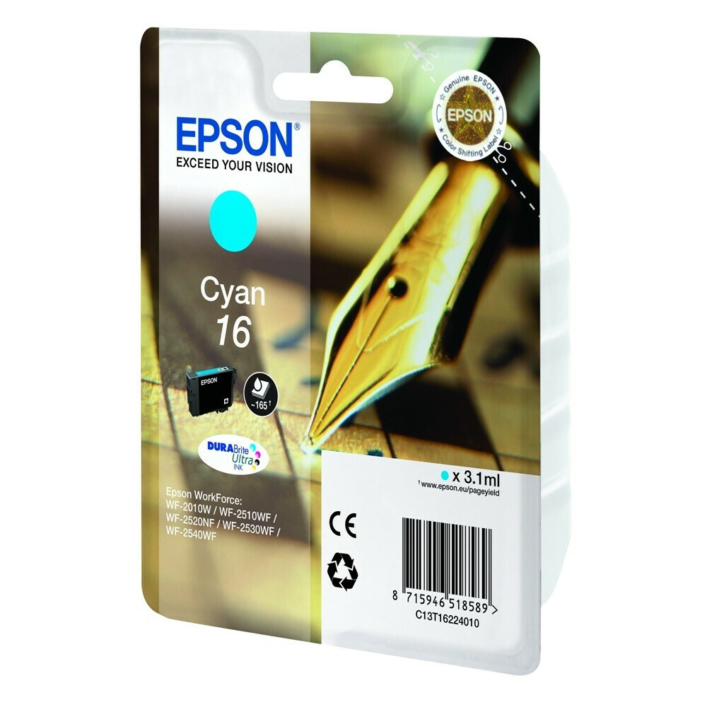 Epson 16 Γνήσιο Μελάνι Εκτυπωτή InkJet Κυανό (C13T16224010 C13T16224012) - Image 2