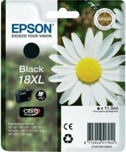 Epson 18XL Γνήσιο Μελάνι Εκτυπωτή InkJet Μαύρο (C13T18114012 C13T18114010)