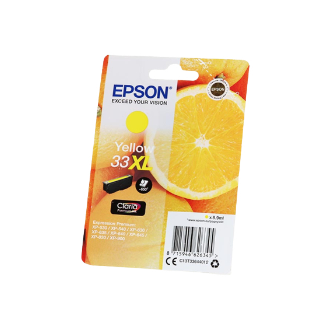 Epson 33XL Γνήσιο Μελάνι Εκτυπωτή InkJet Κίτρινο (C13T33644010 C13T33644012) - Image 3