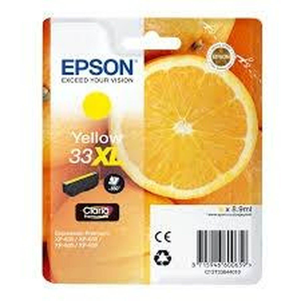 Epson 33XL Γνήσιο Μελάνι Εκτυπωτή InkJet Κίτρινο (C13T33644010 C13T33644012)