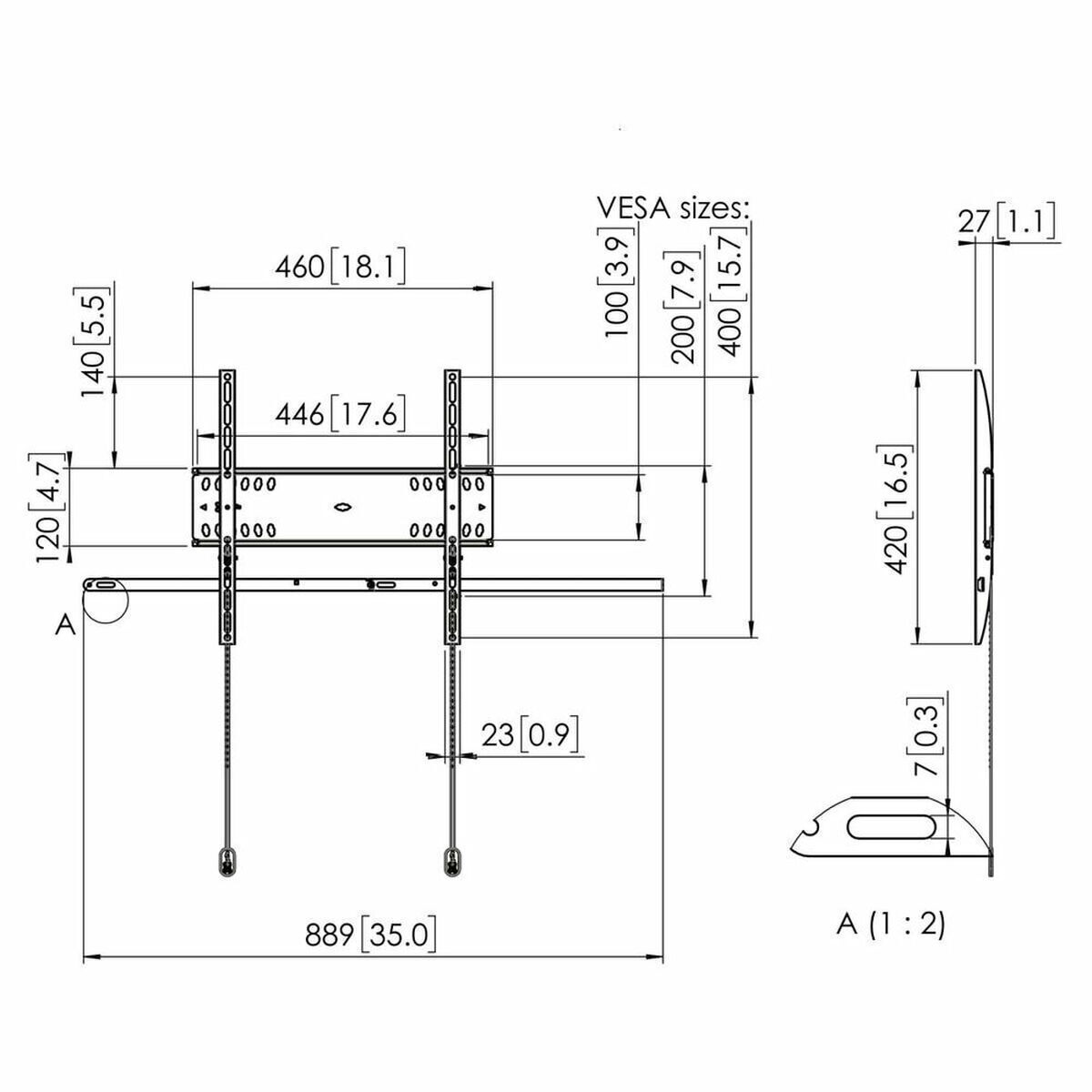 Vogel's 7045000 Βάση Τηλεόρασης Τοίχου έως 55" και 50kg - Image 2