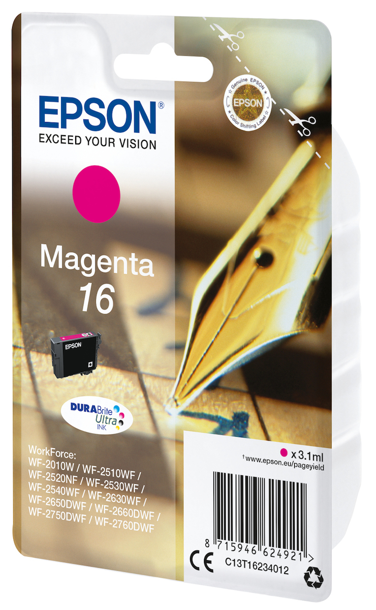 Epson 16 Γνήσιο Μελάνι Εκτυπωτή InkJet Ματζέντα (C13T16234010 C13T16234012) - Image 4