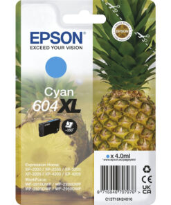 Epson 604XL Γνήσιο Μελάνι Εκτυπωτή InkJet Κυανό (C13T10H24010)