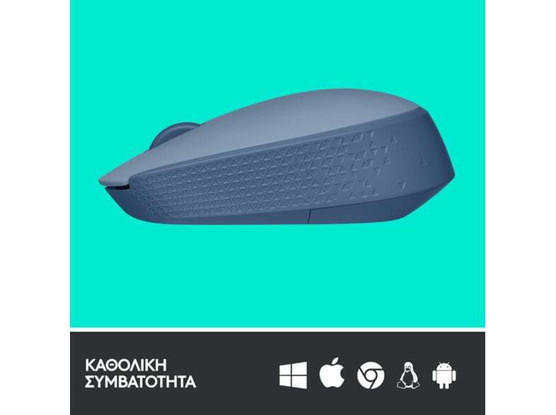 Logitech M171 Ασύρματο Mini Ποντίκι Blue/Grey - Image 5