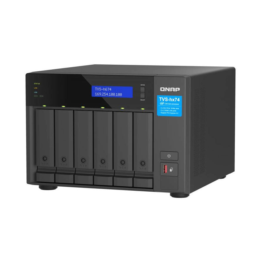 QNap TVS-h674-i5-32G NAS Tower με 6 θέσεις για HDD/M.2/SSD και 2 θύρες Ethernet - Image 2