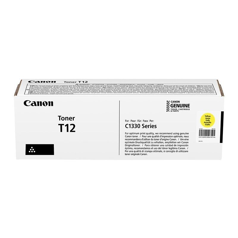 Canon T12 Γνήσιο Toner Laser Εκτυπωτή Κίτρινο 5300 Σελίδων (5095C006)
