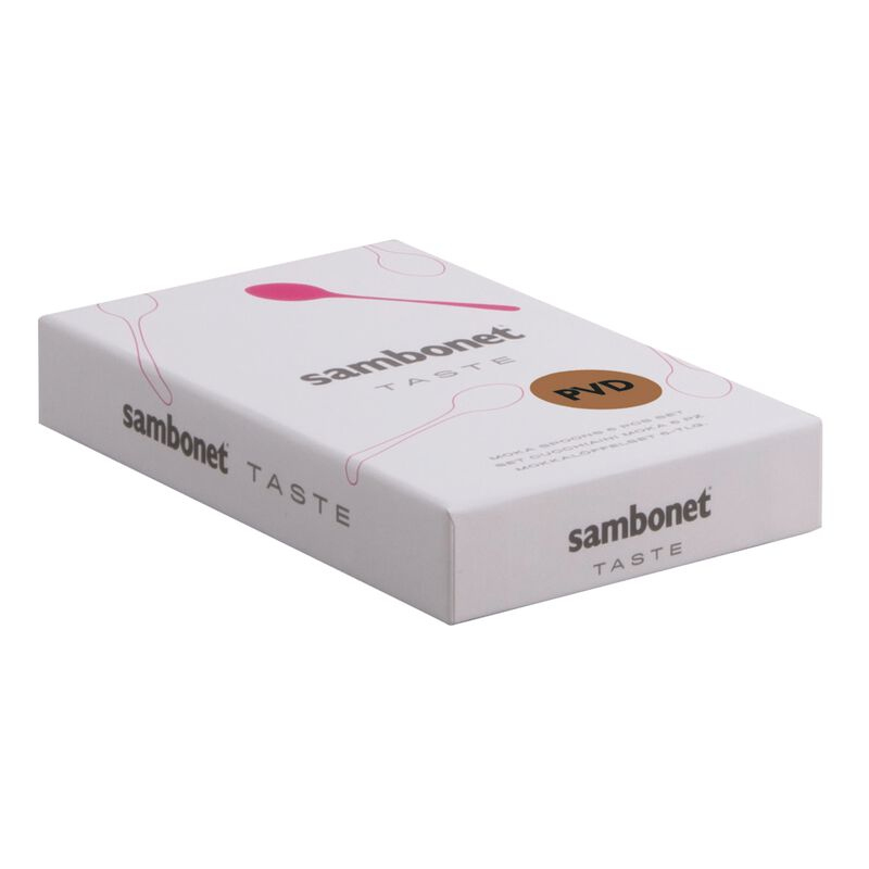 Sambonet Taste Σετ Κουτάλια Καφέ/Τσαγιού Ανοξείδωτα Χρυσό 6τμχ - Image 5