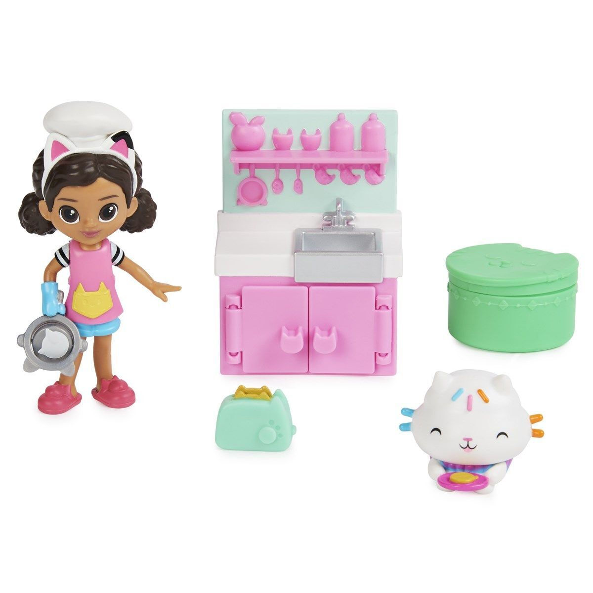 Spin Master Παιχνίδι Μινιατούρα Gabby´s Dollhouse Cat-tivity Pack Cooking Gabby για 3+ Ετών