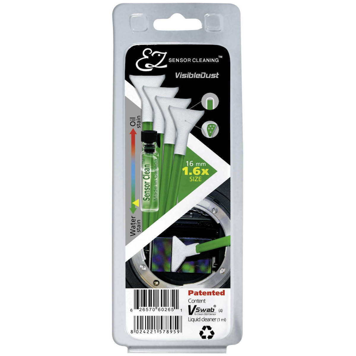 Visible Dust Καθαρισμός Αισθητήρα EZ Kit Sensor Clean 1.6 Green