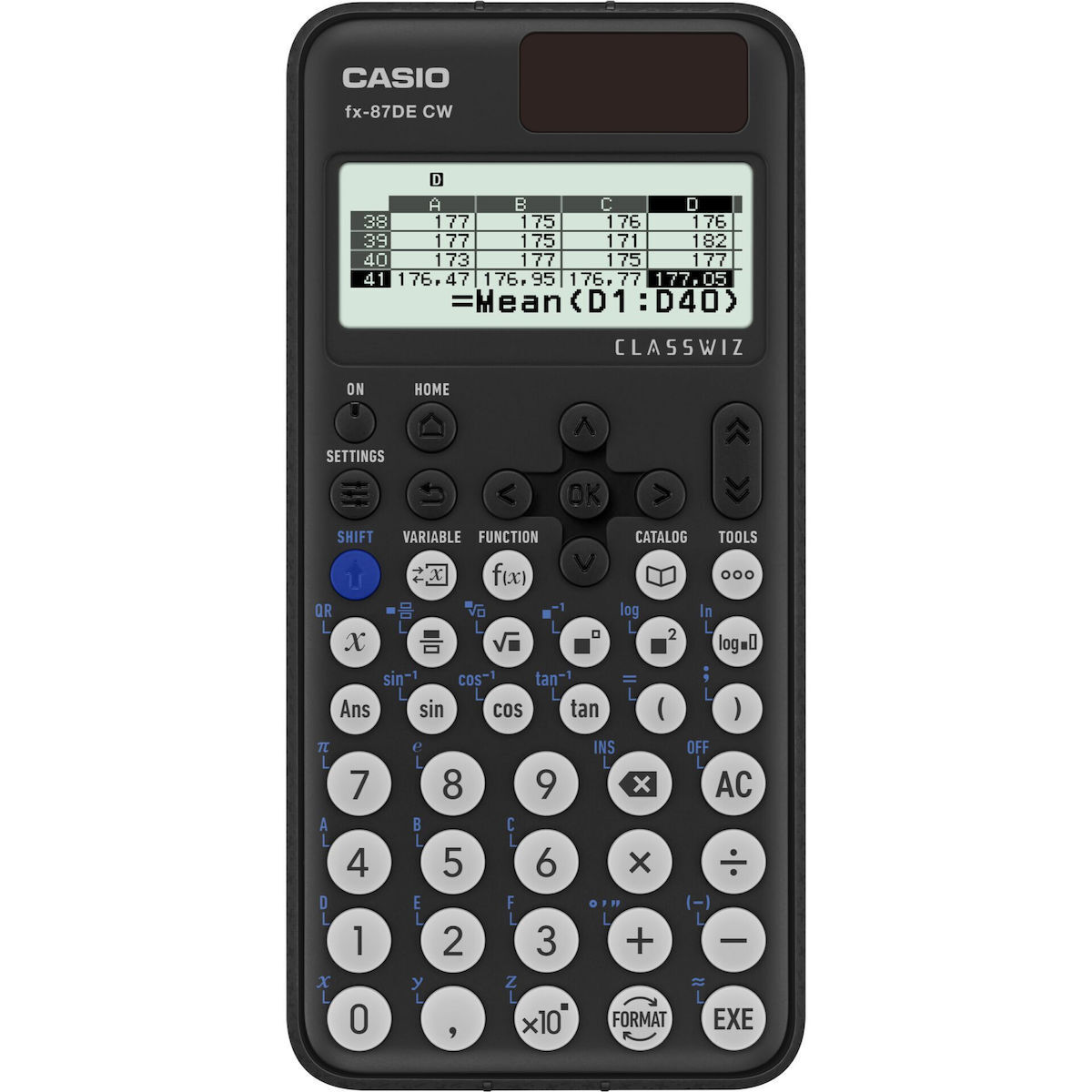 Casio Αριθμομηχανή Επιστημονική Τσέπης σε Μαύρο Χρώμα FX-87DE CW