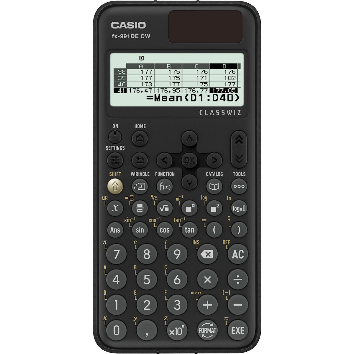 Casio Αριθμομηχανή Επιστημονική 12 Ψηφίων σε Μαύρο Χρώμα FX-991DE CW